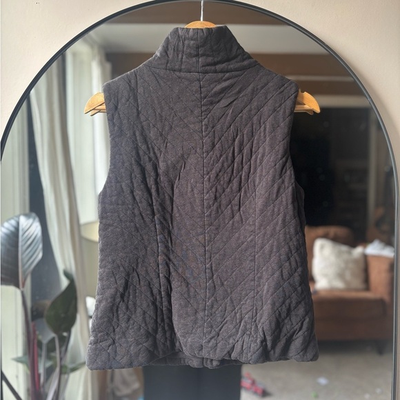 EILEEN FISCHER | cotton quilted vest | size xs - Picture 3 of 6